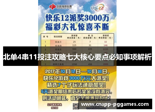 北单4串11投注攻略七大核心要点必知事项解析 北单4串11投注攻略七大核心要点必知事项解析