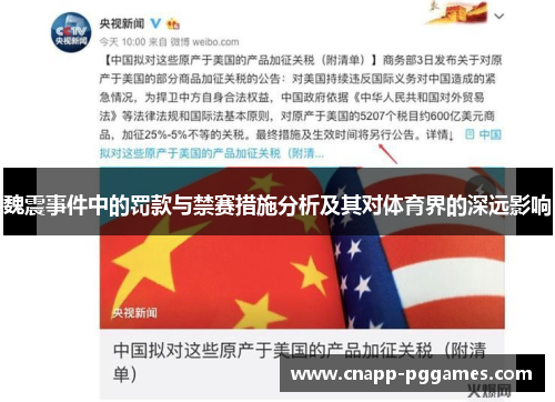 魏震事件中的罚款与禁赛措施分析及其对体育界的深远影响 魏震事件中的罚款与禁赛措施分析及其对体育界的深远影响